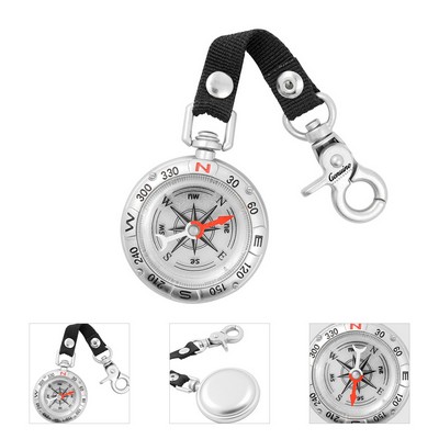Mini Survival Compass with Hook