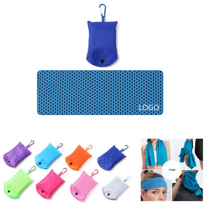 Sport Fitness Cooling Towels With Storage Bag