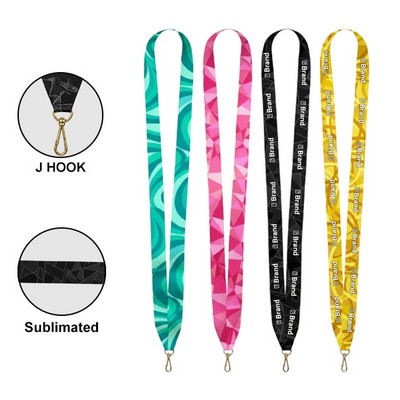 Custom 3/4" Full Color Sublimated Medal Lanyard
