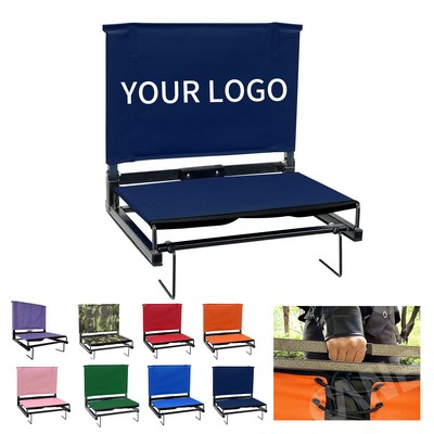 Foldable Stadium Chair for Bleachers with Cushioned Handle