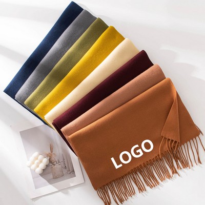 Classic Soft Imitation Cashmere Scarf - 79" x 16"