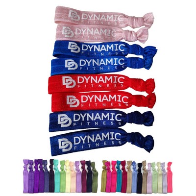 Colorful Ribbon Elastic Knotted Hair Tie Hair Band Or Wristband