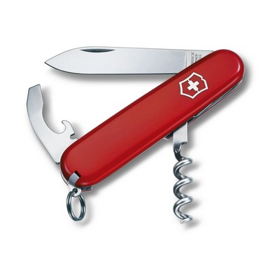Waiter 9 Function Swiss Army Knife - Red