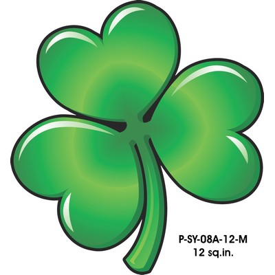 Shamrock Promotional Magnet w/ Strip Magnet (12 Square Inch)