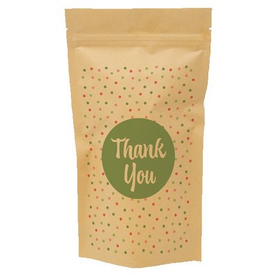 Polka Dots Predesigned Kraft Barrier Pouch (6"W x 11"H x 3"D)
