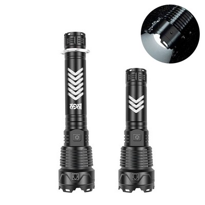 Waterproof Tactical LED Flashlight—Long-Range & Rechargeable