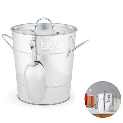 Insulated Ice Bucket wi/ Lid and Scoop