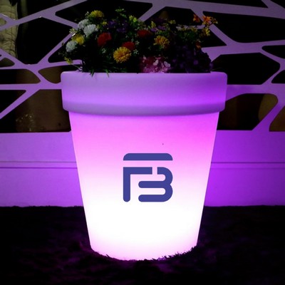 Glowing Outdoor Decorative Plant Pot