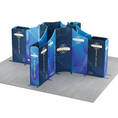 16.4x16.4' Magnetic Modular Fabric Displays Island Shape (Single Sided)