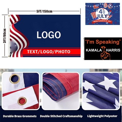 3x5' Flags with Durable Brass Grommets