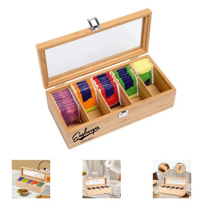 Bamboo Tea Storage Box