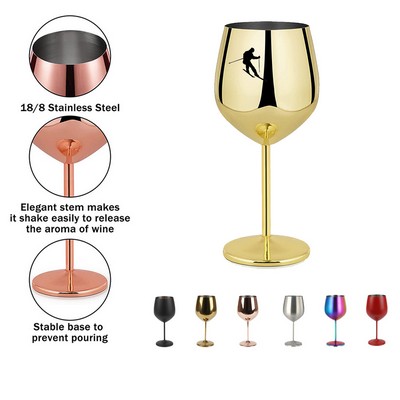 Unbreakable Stainless Steel Wine Glass(18oz)