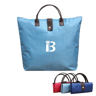 Waterproof Large Capacity Foldable Shopping Bag with Handles