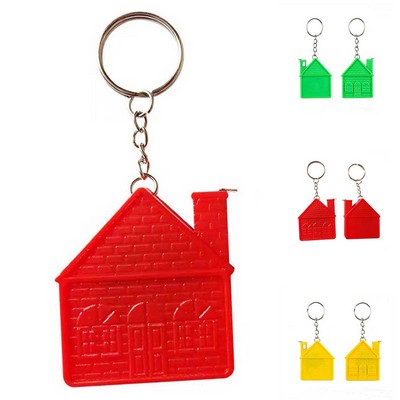 House Shape Tape Measure Keychain