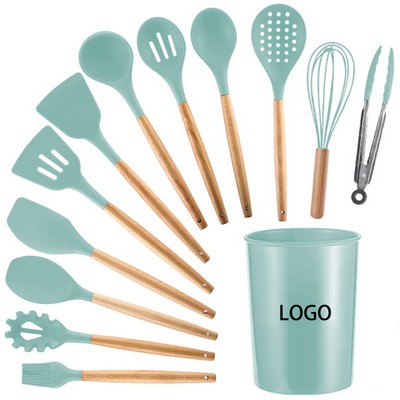 12Pcs Silicone Cooking Kitchen Utensils Set