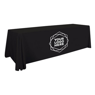 8' 4-Sided Polyester Poplin Table Throw - Screen Printed