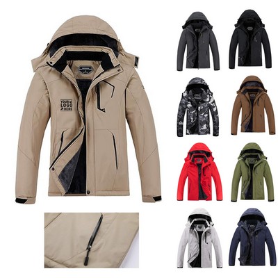 Waterproof Men's Ski Jacket Mountain Windbreaker Warm Winter Snow Coat
