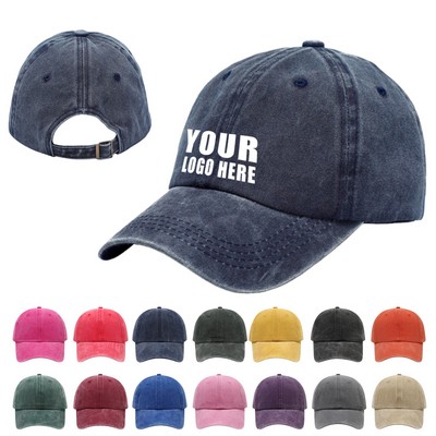 Washed Cotton Baseball Cap