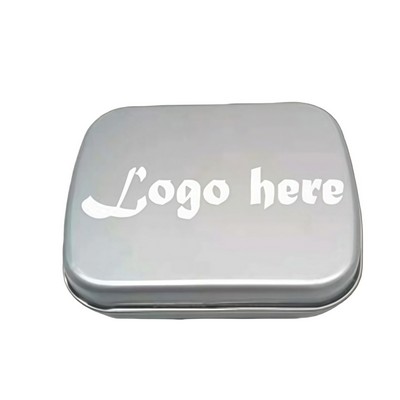 Fashion Rectangular Hinged Tin Box Storage Container