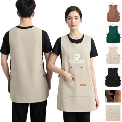 Waterproof Vest Apron w/Pocket