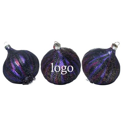 Onion Glass Ornament