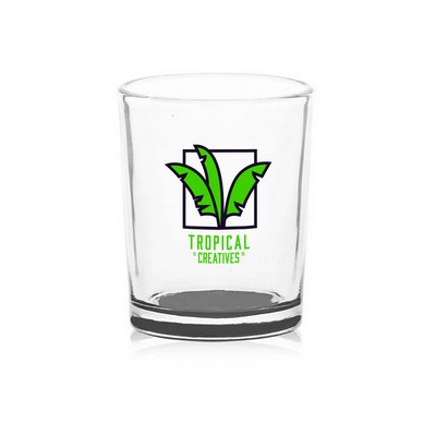 3 oz. Glass Votive Candle Holder (2 Color Imprint)