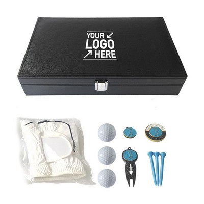 Premium Golf Gift Set with Leather Box