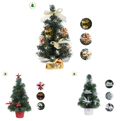 Christmas Tree Desktop Ornament With White Cedar