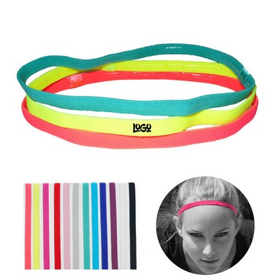 Non-Slip Silicone Grip Exercise Headband