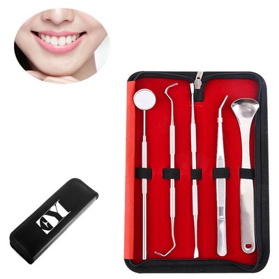 5pcs Stainless Steel Teeth Cleaning Tool Kits