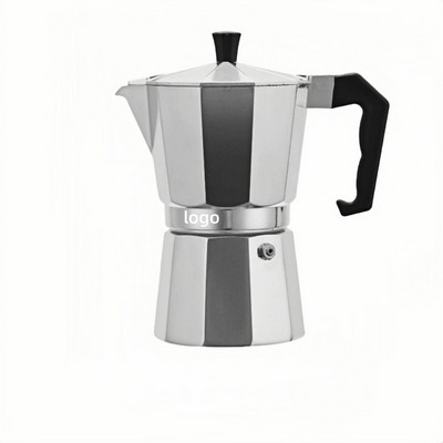 Amazon Bestseller Aluminum Moka Pot with Brass Valve Octagonal Espresso Maker
