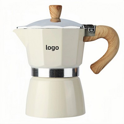 Food Grade Aluminum Moka Pot Single Valve Stovetop Espresso Maker for Home and Outdoor