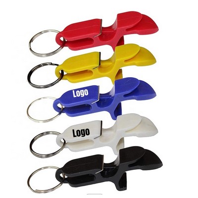 Shotgun tool bottle opener keychain