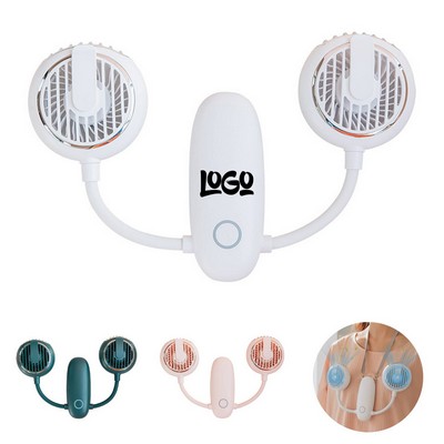 Portable Hanging Neck Fan With Wind