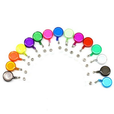 Transparent Retractable Badge Reel Holde