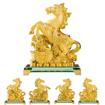 4.5" x 2.8" CNY Zodiac Statue Ornament