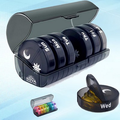 7-Day Weekly Pill Organizer for Convenient Medication Management and Easy Daily Access