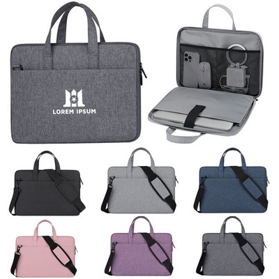 15.6" Laptop Bag - 180° Open Briefcase with Padded Compartment