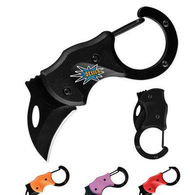 Folding Carabiner Eagle Claw Mini Knife