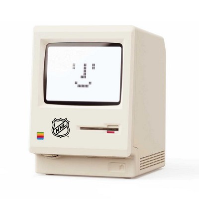 Maclock WB-8 Retro Pixel Alarm Clock 1984 Computer-Inspired USB Desk Clock with Pixel Display