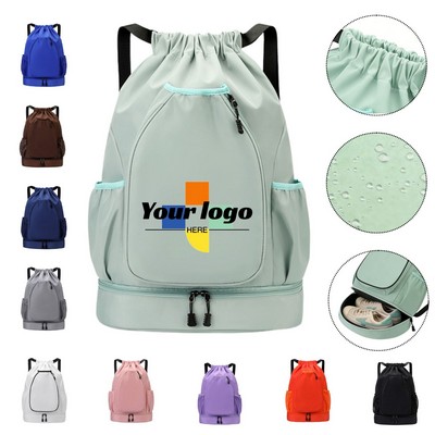 Waterproof Sport Drawstring Backpack