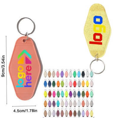 Plastic Hotel Keychain Motel Key Tag