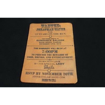Premium Leatherette Invitations