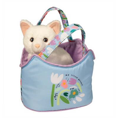 My Little Garden Sassy Pet Sak w/White Cat Stuffed Animal