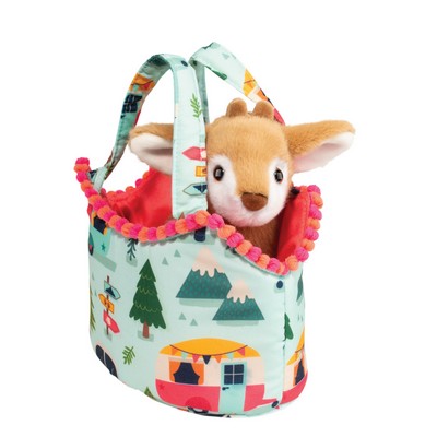 Camping Sassy Pet Sak w/Fawn Stuffed Animal