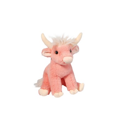 Candie Pink Highland Cow Soft Stuffed Animal