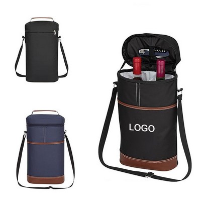 Classic Insulated Double Wine Cooler Bag