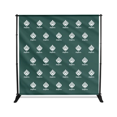 8' x 8' Step and Repeat Vinyl Backdrop (Single Sided)