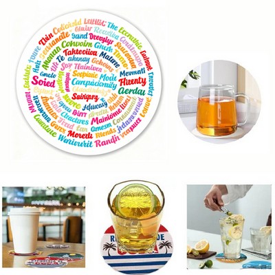 Full Color Printed Paper Coaster