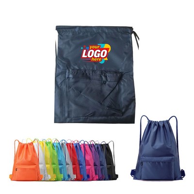 Waterproof Drawstring Backpack W/ Drawstring